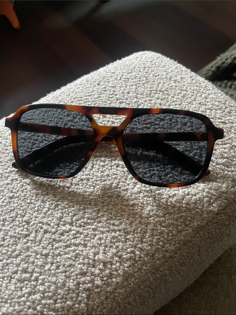 Tortoiseshell Aviator Sunglasses